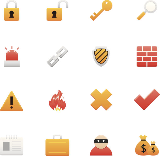 色安全图标图片下载