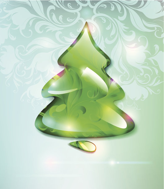 冷杉。抽象的圣诞树。图片下载