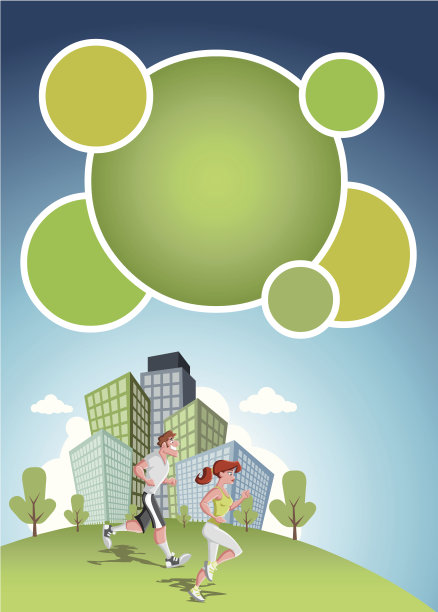 一些慢跑素材图片