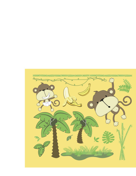 丛林向量设计元素图片下载