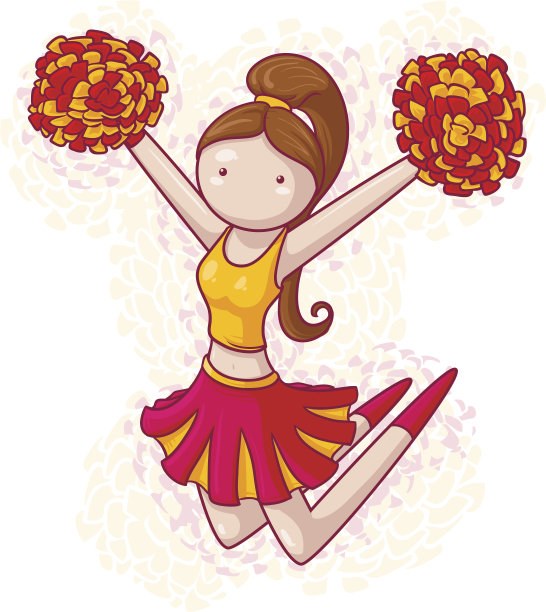 女啦啦队员(跳)图片下载