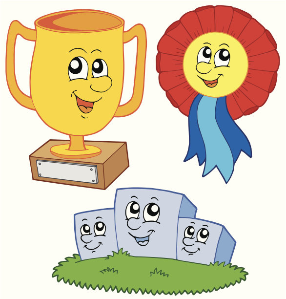 卡通奖杯收藏图片下载