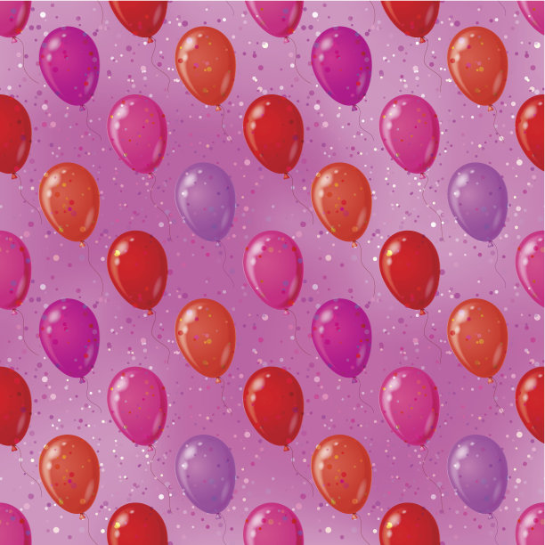 气球无缝背景粉红色图片下载