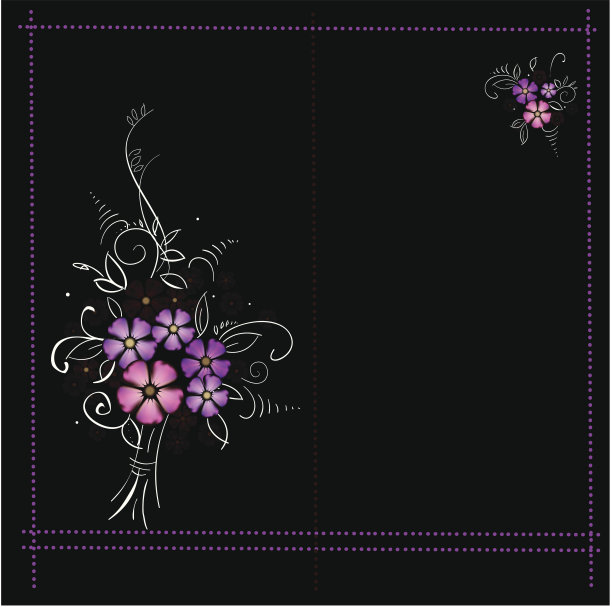 花的明信片(背景)图片下载