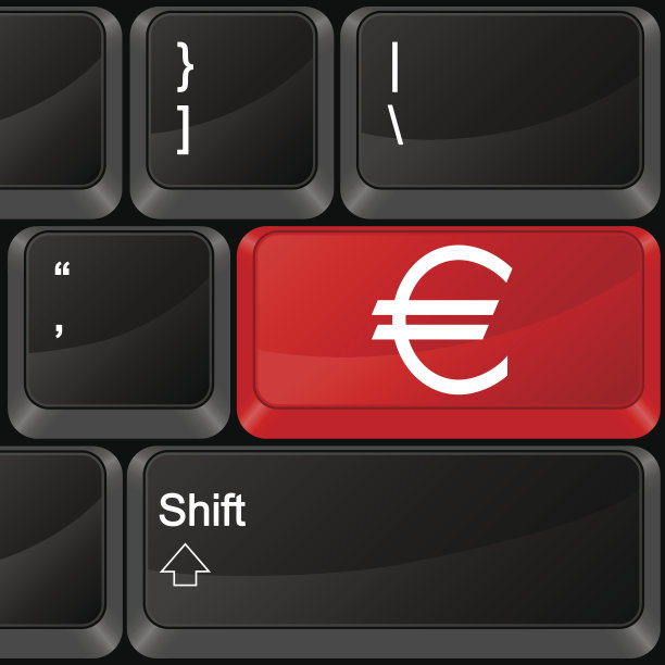 电脑按钮欧元图片下载