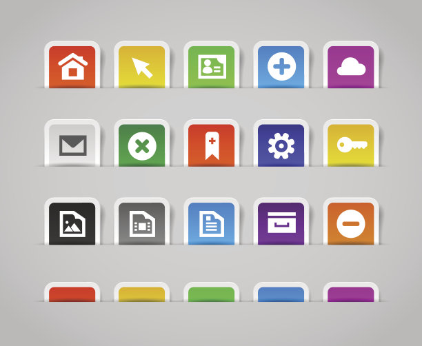 网页图标|纸张标签图片下载