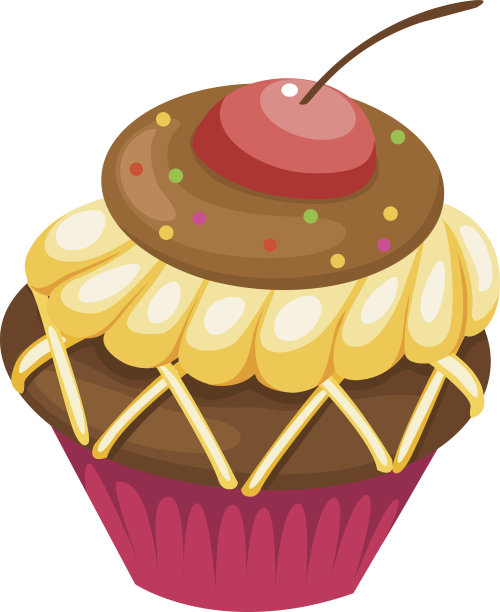 巧克力蛋糕向量图片下载