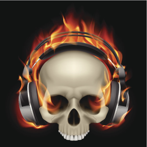 燃烧的骷髅图片下载