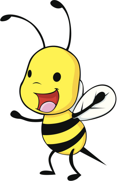 可爱快乐的小蜜蜂图片下载