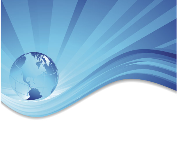 蓝色的全球背景图片下载