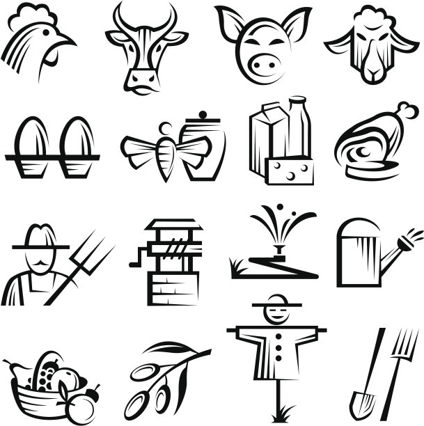 农业和农业图标图片下载