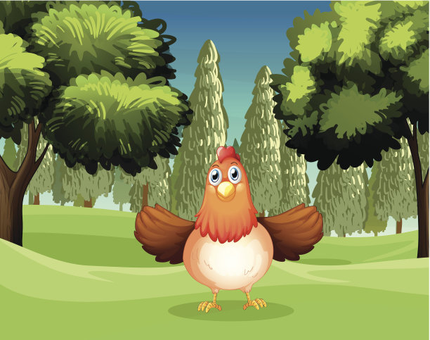 公园里的母鸡图片下载
