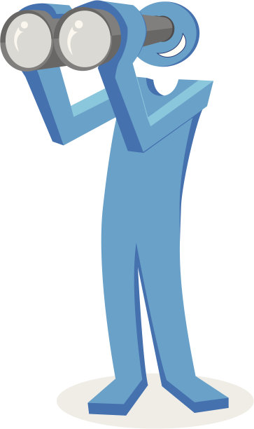 人物用双筒望远镜看图片下载