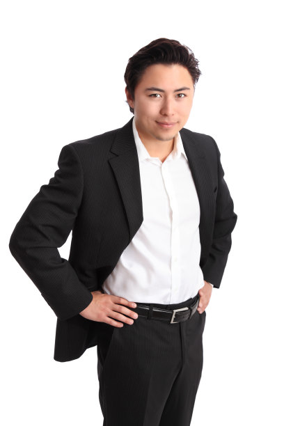 年轻的放松的商人图片下载