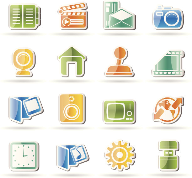 互联网，电脑和手机图标图片下载