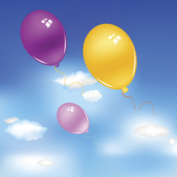 气球在天空图片下载