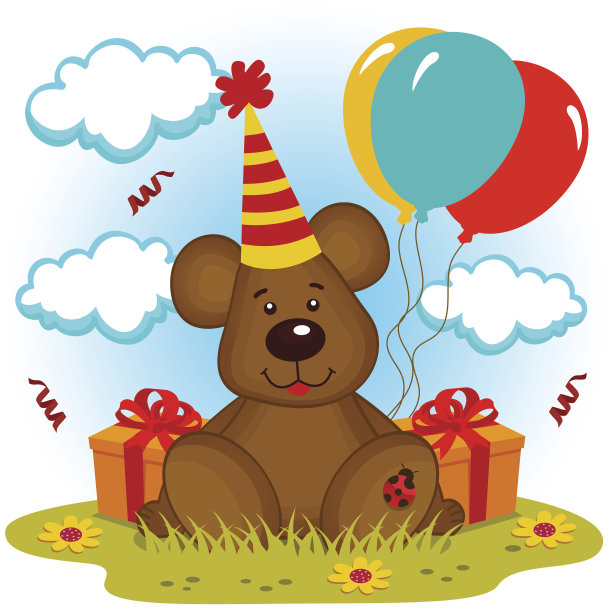 熊的生日图片下载
