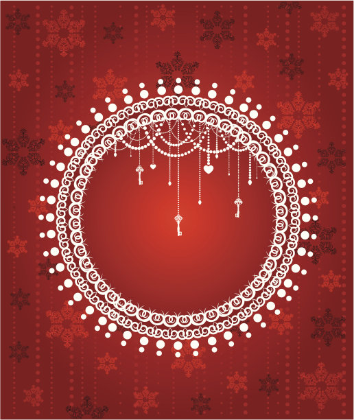 冬天雪花背景。向量图片下载