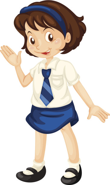 穿着校服的女孩图片下载
