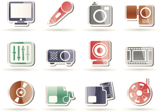 媒体设备图标图片下载