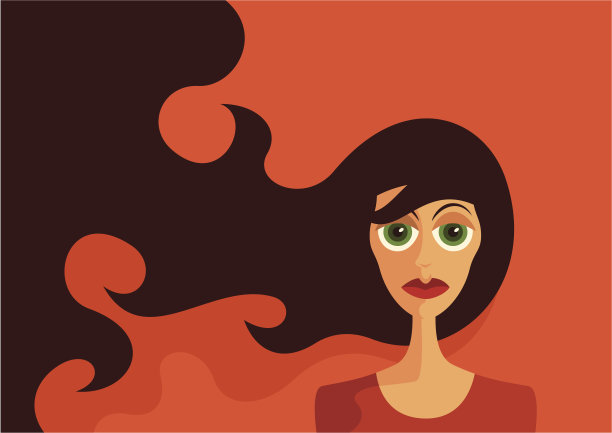 一个女孩的肖像。图片下载