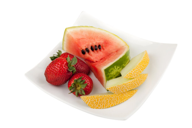 水果在盘子里夹着路径图片下载