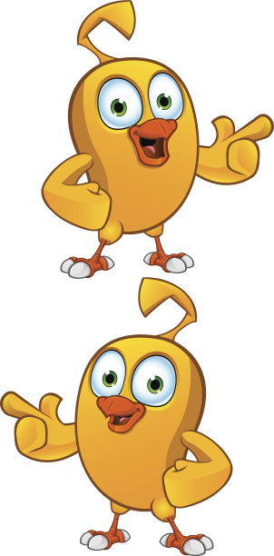 卡通小鸡指向图片下载