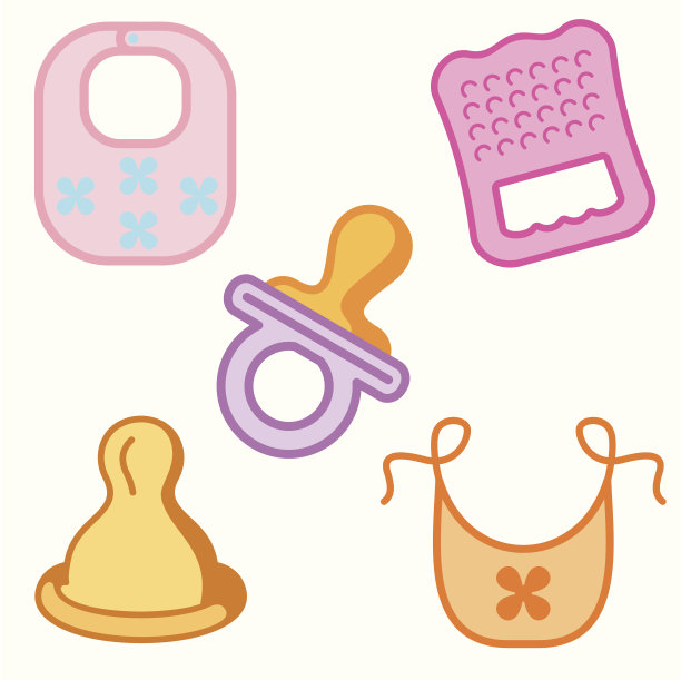 婴儿和儿童图标系列图片下载