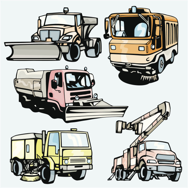 卡车插图XIV:通用卡车(矢量)图片下载