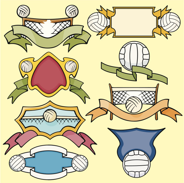 运动标志XX:排球(矢量)图片下载