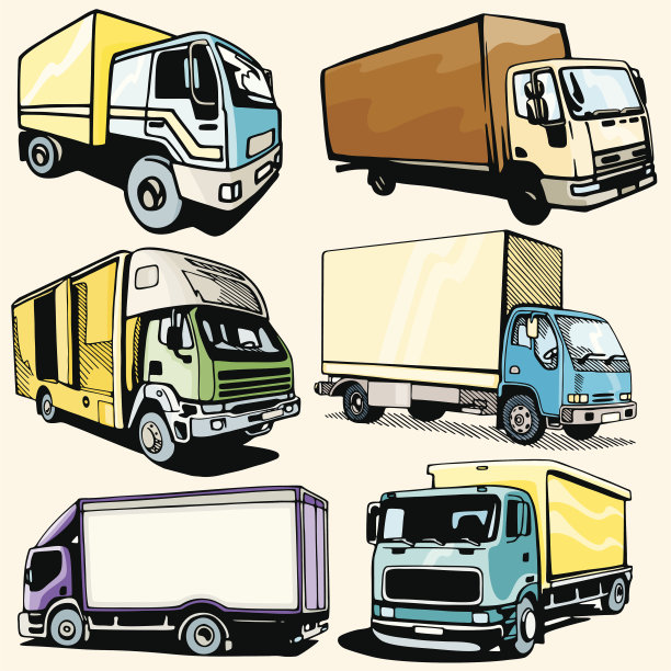 卡车插图XLII:(矢量)图片下载