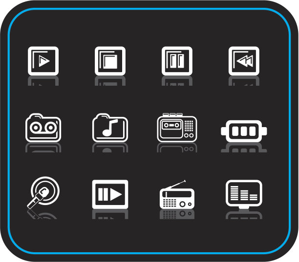 媒体图标图片下载