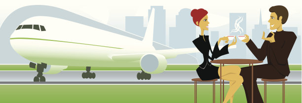 机场的咖啡图片下载