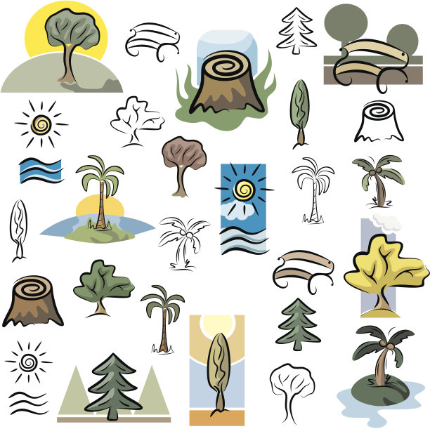 自然图标I（矢量）图片下载