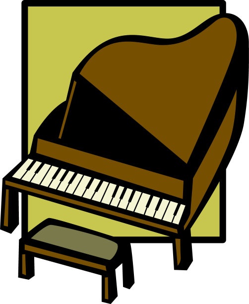 三角钢琴素材图片