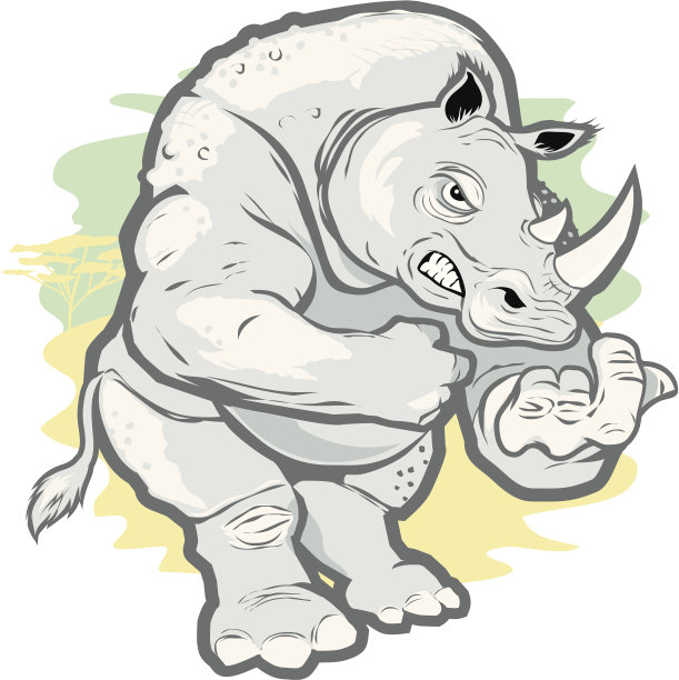 艰难的犀牛图片下载