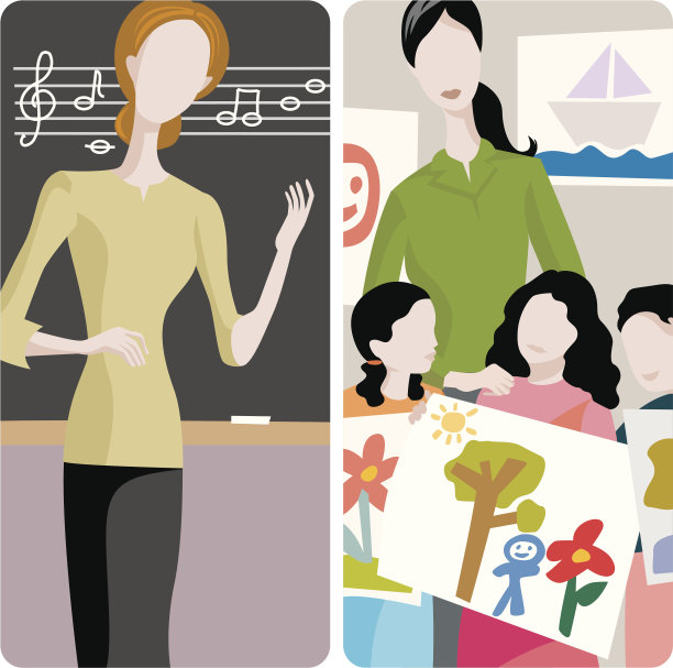 老师插图系列图片下载