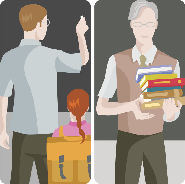 老师插图系列图片下载