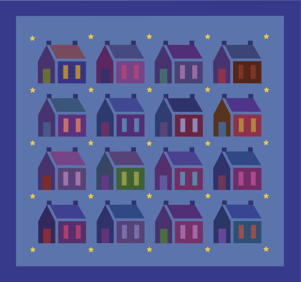 房子在晚上图片下载