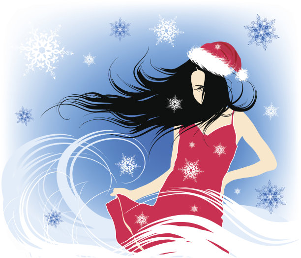 圣诞节的女孩图片下载