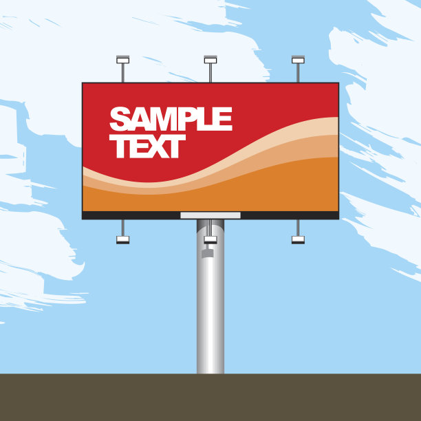 广告广告牌的模型概念图片下载