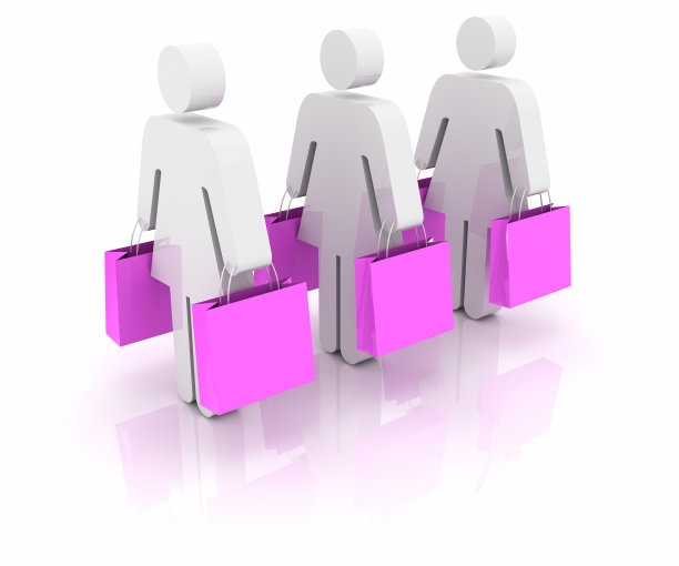 拿着购物袋的女人图片下载