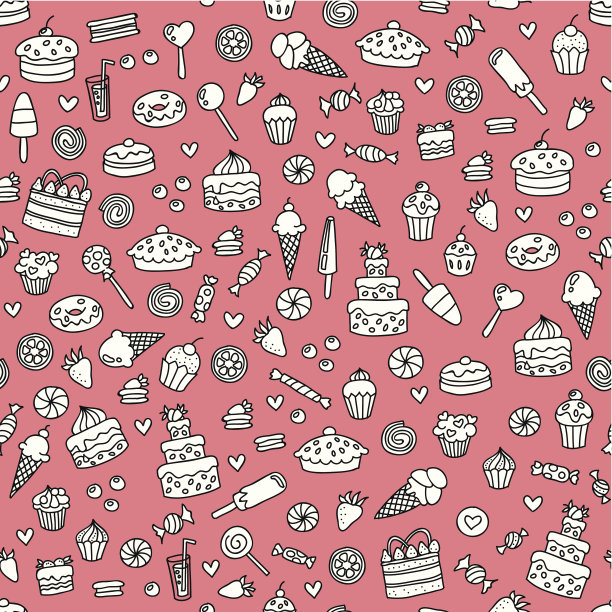 粉色糖果图案图片下载