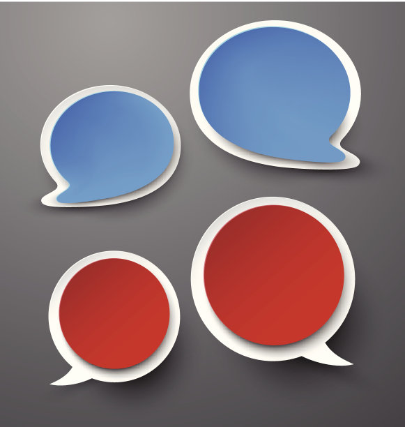 纸套圆形语音气泡。图片下载