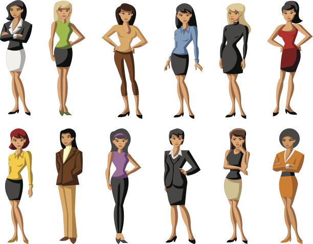 商业女性图片下载