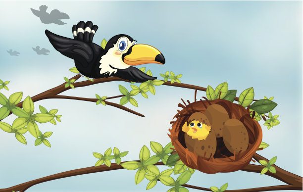鸟和它的巢图片下载
