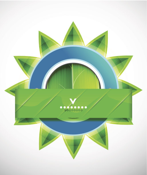 抽象的绿色自然符号图片下载