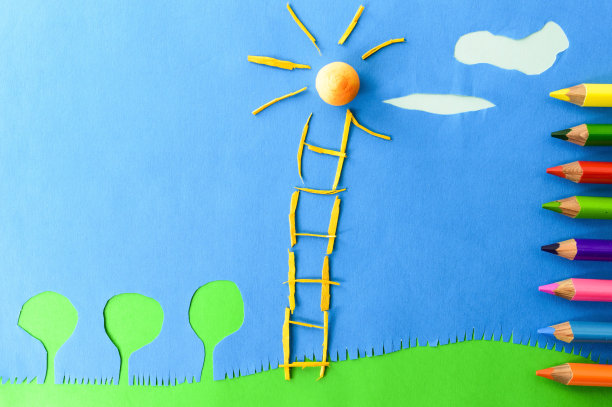 孩子们的游戏:楼梯到太阳图片下载