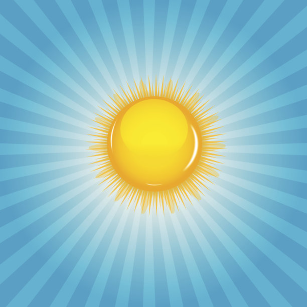 太阳背景矢量图图片下载