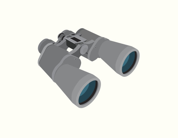 灰色的双筒望远镜图片下载